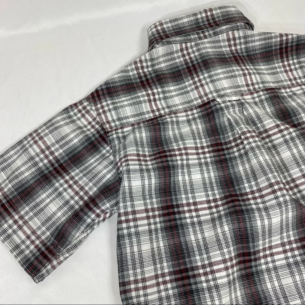 Arizona Jean Company Boy’s Plaid Short Sleeve Button Down